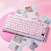Клавіатура механічна GravaStar Mercury K1 80keys, GravaStar x Kailh Cheery Pink, EN, BT/WL/USB, Sakura Pink Клавіатура механічна GravaStar Mercury K1 80keys, GravaStar x Kailh Cheery Pink, EN, BT/WL/USB, Sakura Pink