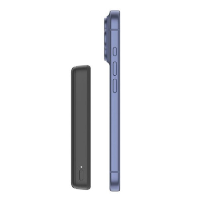 Акумулятор портативний літій-іонний Power Bank Belkin 10000мА·год, 20Вт/Qi2 7.5Вт, Slim Magnetic Ring, чорний
