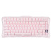 Клавіатура механічна GravaStar Mercury K1 80keys, GravaStar x Kailh Cheery Pink, EN, BT/WL/USB, Sakura Pink