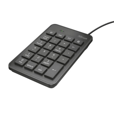 Клавіатура мембрана Trust Xalas USB-A Numeric Keypad 23Key, USB-A, чорний Клавіатура мембрана Trust Xalas USB-A Numeric Keypad 23Key, USB-A, чорний