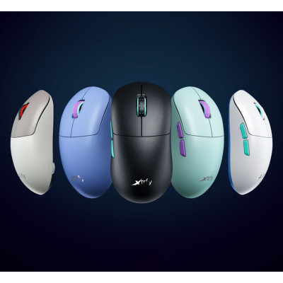 Миша Xtrfy M8, WL/USB-A, RGB, чорний