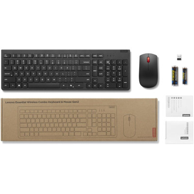 Комплект клавіатура та миша Lenovo Essential Wireless Keyboard and Mouse Combo Gen2 Ukraine