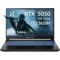 Ноутбук Dream Machines RG5050-15 15.6FHD IPS, Intel i7-13620H, 32GB, F1TB, NVD5050-8, DOS, чорний Ноутбук Dream Machines RG5050-15 15.6FHD IPS, Intel i7-13620H, 32GB, F1TB, NVD5050-8, DOS, чорний