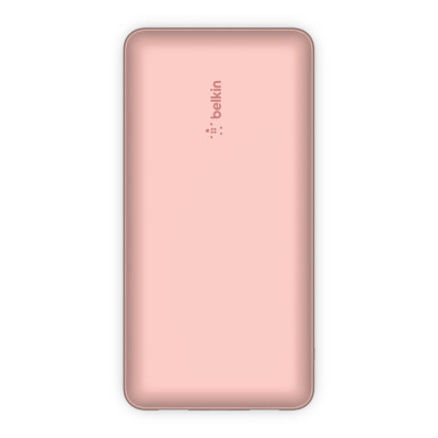 Акумулятор портативний літій-іонний Power Bank Belkin 20000мА·год, 15Вт, 2хUSB-A/USB-C, рожевий Акумулятор портативний літій-іонний Power Bank Belkin 20000мА·год, 15Вт, 2хUSB-A/USB-C, рожевий