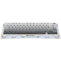 Клавіатура механічна GravaStar Mercury K1 80keys, GravaStar x Kailh Cheery Pink, EN, BT/WL/USB, білий Клавіатура механічна GravaStar Mercury K1 80keys, GravaStar x Kailh Cheery Pink, EN, BT/WL/USB, білий