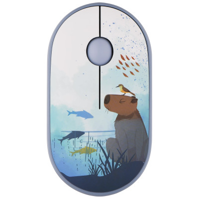 Миша 2E MF300 CAPYBARA:SWIM Silent WL BT, синій
