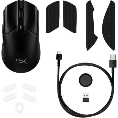 Миша HyperX Pulsefire Haste 2, RGB, USB-A/WL/BT, чорний Миша HyperX Pulsefire Haste 2, RGB, USB-A/WL/BT, чорний