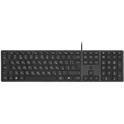Клавіатура мембранна HP 320K, 109key, USB-A, EN/UK, чорний Клавіатура мембранна HP 320K, 109key, USB-A, EN/UK, чорний