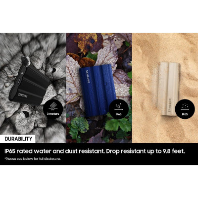 Портативний SSD Samsung 2TB USB 3.2 Gen 2 Type-C T7 Shield