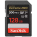 Карта пам'яті SanDisk SD  128GB C10 UHS-I U3 R200/W90MB/s Extreme Pro V30