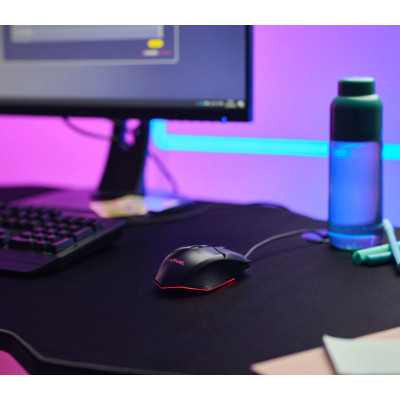 Миша Trust GXT 109 Felox, RGB, USB-A, чорний
