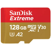 Карта пам'яті SanDisk microSD 128GB C10 UHS-I U3 R190/W90MB/s Extreme V30 Карта пам'яті SanDisk microSD 128GB C10 UHS-I U3 R190/W90MB/s Extreme V30