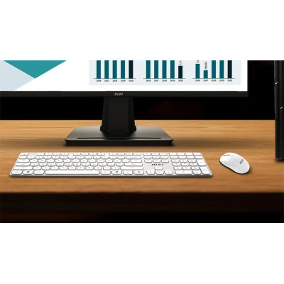 Комплект клавіатура та миша MSI FORGE K210 W COMBO WHITE UA, Wireless Комплект клавіатура та миша MSI FORGE K210 W COMBO WHITE UA, Wireless