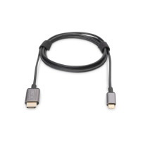 Адаптер DIGITUS USB-C - HDMA UHD 4K, M/M, 1.8м Адаптер DIGITUS USB-C - HDMA UHD 4K, M/M, 1.8м