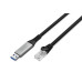 Кабель DIGITUS Ethernet USB-A - RJ45 CAT 6A S/FTP, 1 Gbit/s, 3m, LSZH