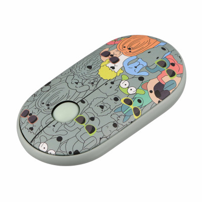 Миша 2E MF300 PETS:DOGS Silent WL BT, зелений