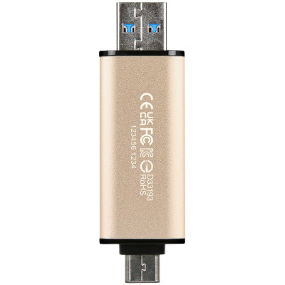 Накопичувач Transcend 256GB USB 3.2 Type-A + Type-C JetFlash 930 R420/W400MB/s Чорний