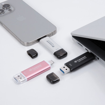 Портативный SSD Transcend 256GB USB 3.1 Gen 2 Type-A + Type-C ESD310 Чорний Портативный SSD Transcend 256GB USB 3.1 Gen 2 Type-A + Type-C ESD310 Чорний