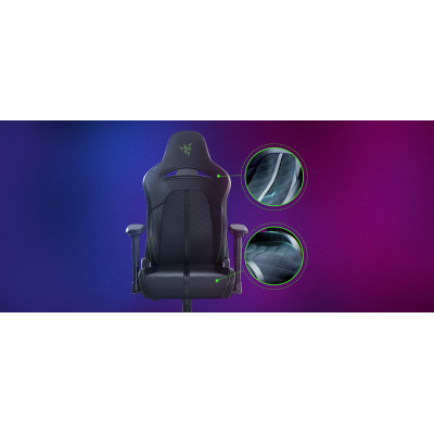 Крісло Razer Enki X ПУ шкіра, 2D-Armrests, чорно-зелений Крісло Razer Enki X ПУ шкіра, 2D-Armrests, чорно-зелений