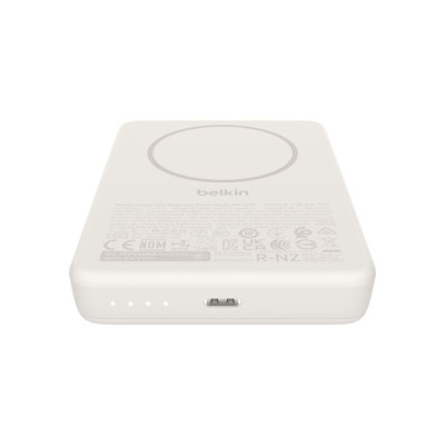 Акумулятор портативний літій-іонний Power Bank Belkin 10000мА·год, 20Вт/Qi2 7.5Вт, Slim Magnetic Ring, пісочний Акумулятор портативний літій-іонний Power Bank Belkin 10000мА·год, 20Вт/Qi2 7.5Вт, Slim Magnetic Ring, пісочний