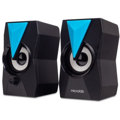 Акустична система MICROLAB B-22 2.0, USB, mini-jack, чорний