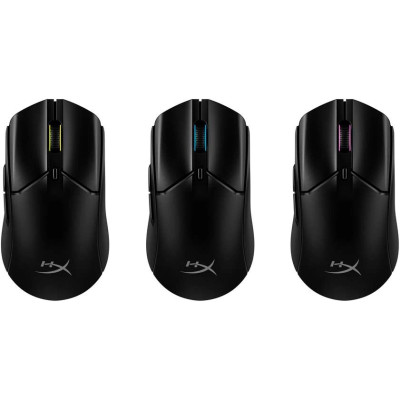 Миша HyperX Pulsefire Haste 2, RGB, USB-A/WL/BT, чорний Миша HyperX Pulsefire Haste 2, RGB, USB-A/WL/BT, чорний