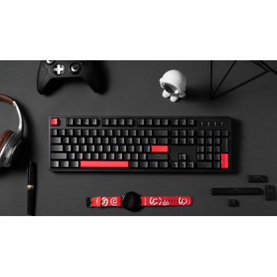 Клавіатура механічна Lemokey X3 104Key, Keychron Red, USB-A, QMK/VIA, Hot-Swap, EN/UKR, RGB, чорний Клавіатура механічна Lemokey X3 104Key, Keychron Red, USB-A, QMK/VIA, Hot-Swap, EN/UKR, RGB, чорний