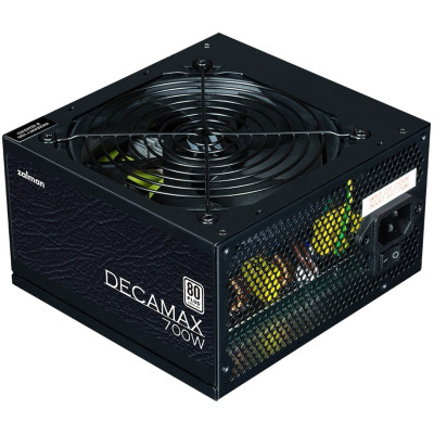 Блок живлення Zalman Decamax  (700W) 85%, 80 Plus, 120мм, 1xMB 24pin(20+4), 1xCPU 8(4+4)+4pin, 3xMolex, 6xSATA, 4xPCIe 8pin(6+2)