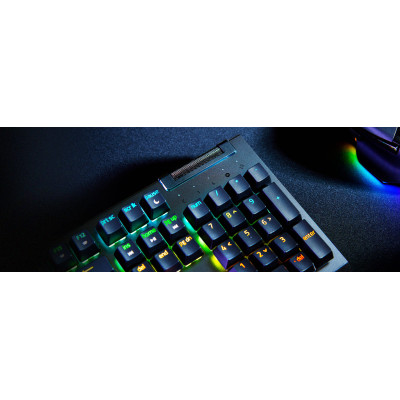 Клавіатура механічна Razer BlackWidow V4 X 110key, Green Switch, USB-A, EN/RU, RGB, чорний