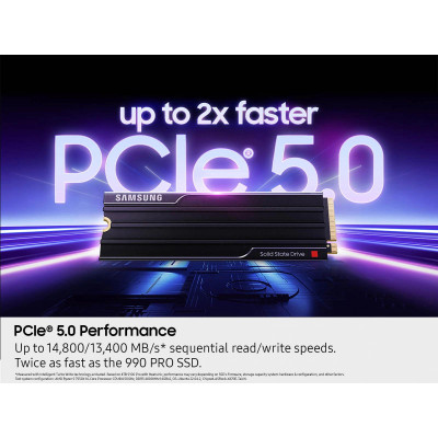 Накопичувач SSD Samsung M.2 8TB PCIe 5.0 9100PRO + радіатор