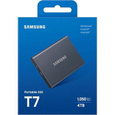 Портативний SSD Samsung 4TB USB 3.2 Gen 2 Type-C T7 Shield Портативний SSD Samsung 4TB USB 3.2 Gen 2 Type-C T7 Shield