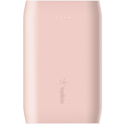 Акумулятор портативний літій-іонний Power Bank Belkin 10000мА·год, 15Вт, 2хUSB-A/USB-C, рожевий Акумулятор портативний літій-іонний Power Bank Belkin 10000мА·год, 15Вт, 2хUSB-A/USB-C, рожевий
