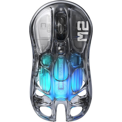 Миша GravaStar Mercury M2, BT/WL/USB-A, RGB, чорно-прозорий Миша GravaStar Mercury M2, BT/WL/USB-A, RGB, чорно-прозорий