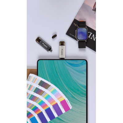 Портативний SSD Transcend 1TB USB 3.1 Gen 2 Type-A + Type-C ESD310 Чорний Портативний SSD Transcend 1TB USB 3.1 Gen 2 Type-A + Type-C ESD310 Чорний