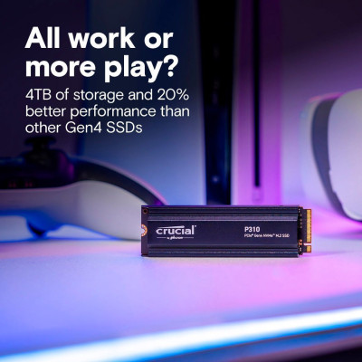 Накопичувач SSD Crucial M.2 1TB PCIe 4.0 P310 + радіатор