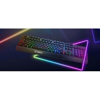 Клавіатура мембранна MSI Vigor GK20 UA 104key, USB-A, EN/UKR/RU, ColorLED, чорний Клавіатура мембранна MSI Vigor GK20 UA 104key, USB-A, EN/UKR/RU, ColorLED, чорний