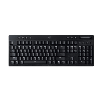 Клавіатура механічна Razer BlackWidow V4 Low-profile HyperSpeed, 104key, Green Switch, USB-A/WL/BT, EN, RGB, чорний Клавіатура механічна Razer BlackWidow V4 Low-profile HyperSpeed, 104key, Green Switch, USB-A/WL/BT, EN, RGB, чорний