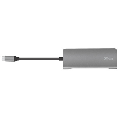 Хаб Trust Dalyx 7-IN-1 USB-С > 2xUSB-А 3.2/USB-С/HDMI/Ehernet/SD/microSD, Алюміній, 0.25м, Сірий Хаб Trust Dalyx 7-IN-1 USB-С > 2xUSB-А 3.2/USB-С/HDMI/Ehernet/SD/microSD, Алюміній, 0.25м, Сірий