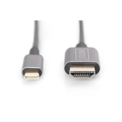 Адаптер DIGITUS USB-C - HDMA UHD 4K, M/M, 1.8м Адаптер DIGITUS USB-C - HDMA UHD 4K, M/M, 1.8м