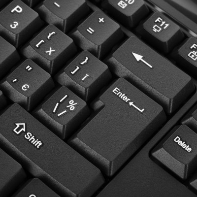 Клавіатура мембранна 2E KM1040 104key, USB-A, EN/UK, чорний Клавіатура мембранна 2E KM1040 104key, USB-A, EN/UK, чорний