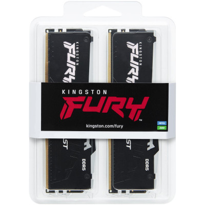 Пам'ять ПК Kingston DDR5 64GB KIT (32GBx2) 6000 FURY Beast RGB
