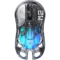 Миша GravaStar Mercury M2, BT/WL/USB-A, RGB, чорно-прозорий Миша GravaStar Mercury M2, BT/WL/USB-A, RGB, чорно-прозорий
