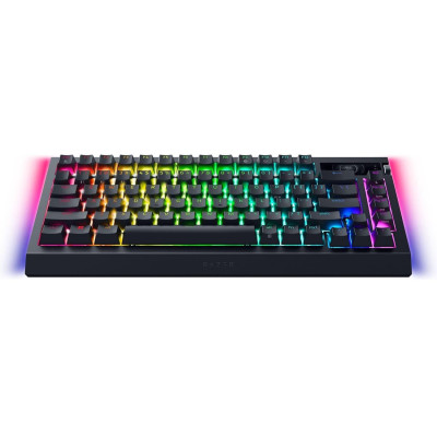 Клавіатура механічна Razer BlackWidow V4 Pro 75%, 81key, Mechanical Switches Gen-3, USB-A/WL/BT, EN, RGB, чорний Клавіатура механічна Razer BlackWidow V4 Pro 75%, 81key, Mechanical Switches Gen-3, USB-A/WL/BT, EN, RGB, чорний