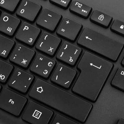 Клавіатура мембранна HP 230, 106key, WL, EN/UK, чорний