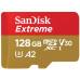 Карта пам'яті SanDisk microSD 128GB C10 UHS-I U3 R190/W90MB/s Extreme V30 Карта пам'яті SanDisk microSD 128GB C10 UHS-I U3 R190/W90MB/s Extreme V30