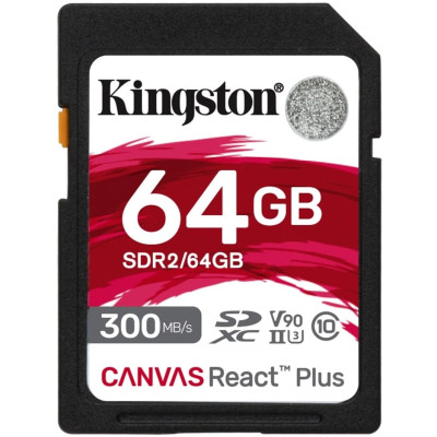 Карта пам'яті Kingston SD   64GB C10 UHS-II U3 R300/W260MB/s
