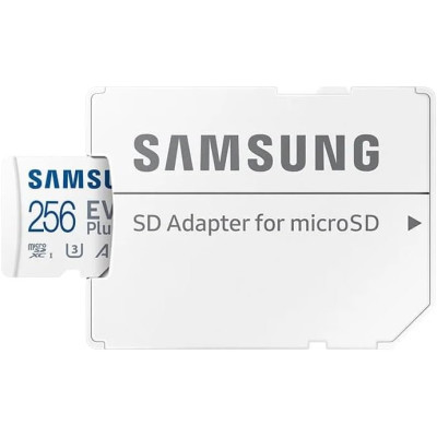 Карта пам'яті Samsung microSD 256GB C10 UHS-I  R130MB/s Evo Plus + SD