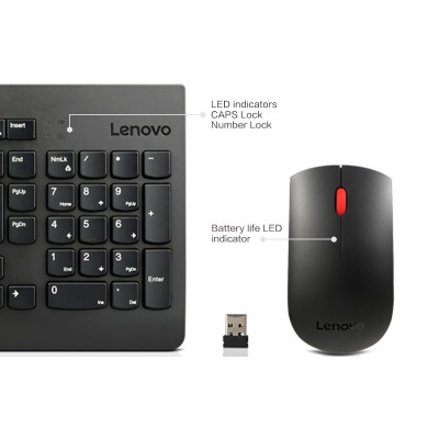 Комплект клавіатура та миша Lenovo Essential Wireless Keyboard and Mouse Combo Gen2 Ukraine