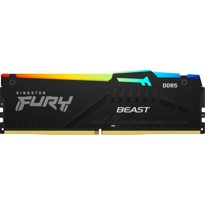 Пам'ять ПК Kingston DDR5 32GB KIT (16GBx2) 5600 FURY Beast RGB