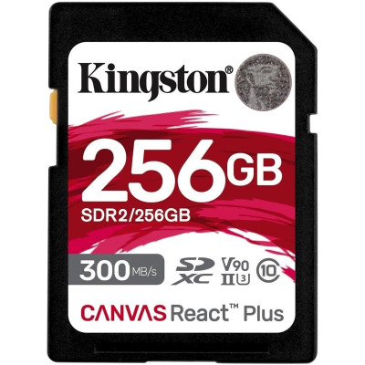 Карта пам'яті Kingston SD 256GB C10 UHS-II U3 R300/W260MB/s Карта пам'яті Kingston SD 256GB C10 UHS-II U3 R300/W260MB/s